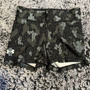 Under Armour Women's Black Patterned Shorts